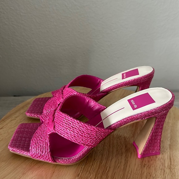 Dolce Vita Woven Heeled Mules - Nitro - Picture 4 of 8